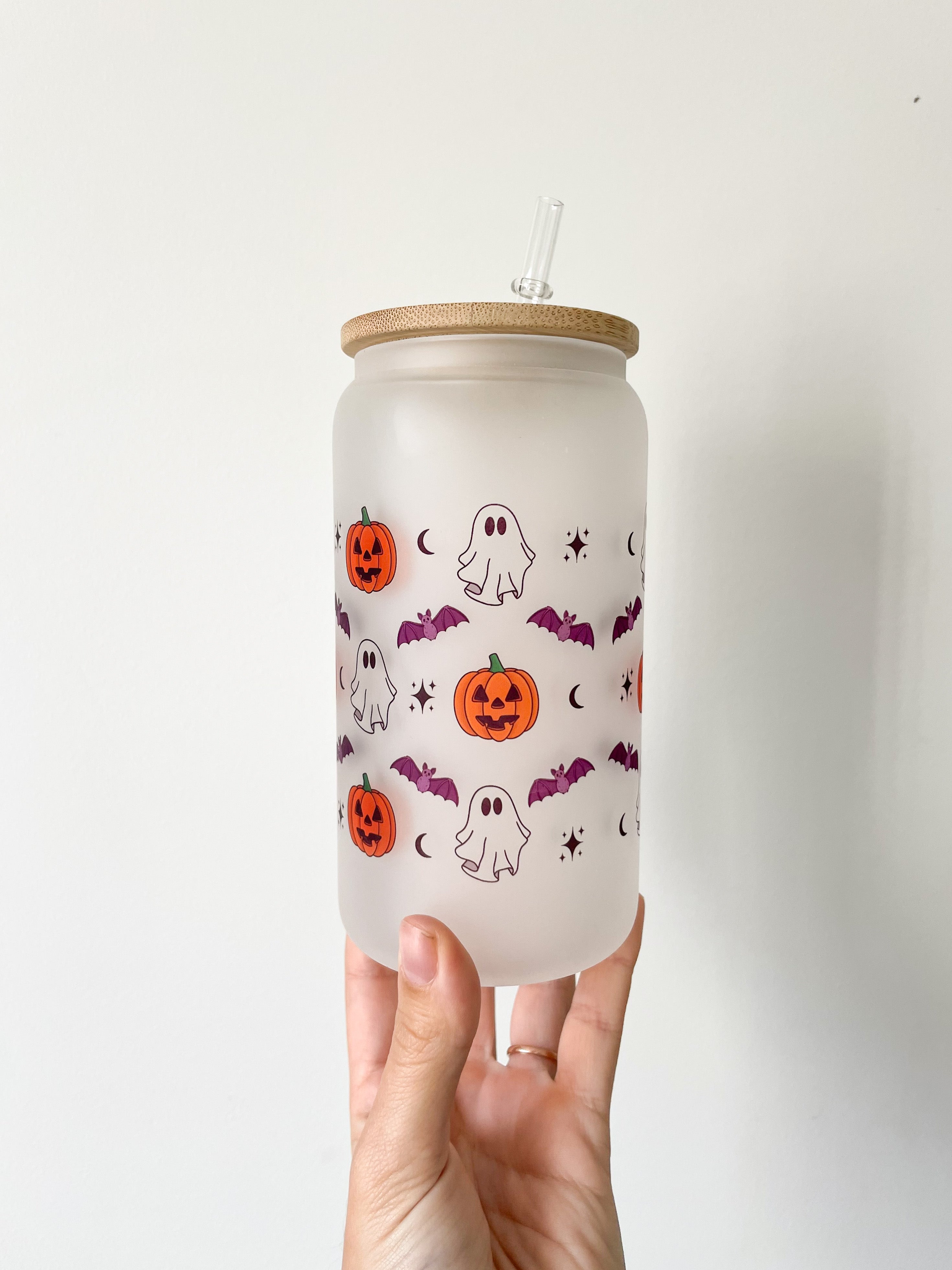 Halloween Characters Beer Can Glass – ATUBOFPRINTS